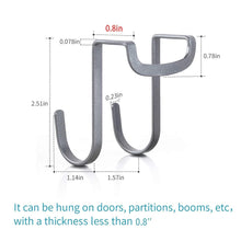 Load image into Gallery viewer, Cheap fle over cabinet door hook stainless steel multipurpose s hook over the door hook use for kitchen cabinet drawer bathroom wardrobe office 10 pack