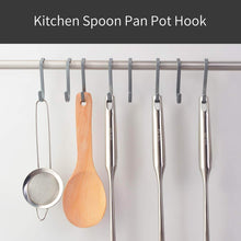 Load image into Gallery viewer, Budget fle over cabinet door hook stainless steel multipurpose s hook over the door hook use for kitchen cabinet drawer bathroom wardrobe office 10 pack