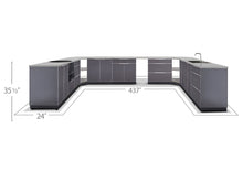 Load image into Gallery viewer, Outdoor Kitchen Aluminum 11 Piece Cabinet Set