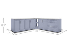 Load image into Gallery viewer, Outdoor Kitchen Aluminum 5 Piece Cabinet Set