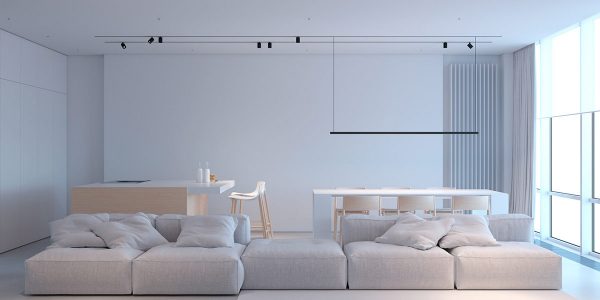 Refined White Minimalist Interiors