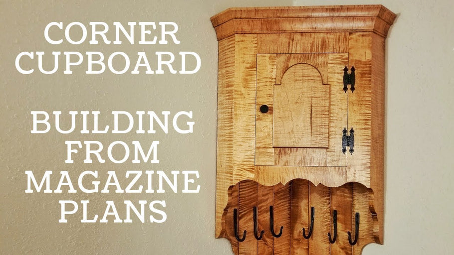 I built this corner cabinet out of curly maple