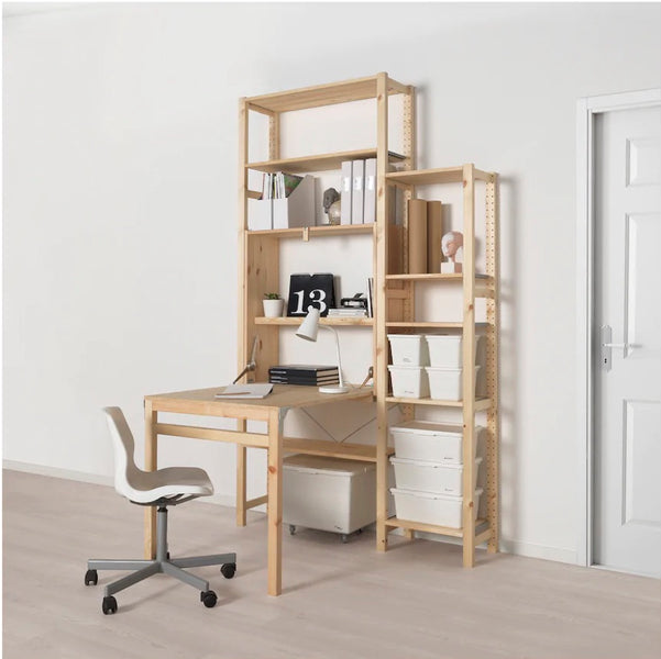 Art studio desk + cabinet — the IVAR combo that IKEA didn’t think of