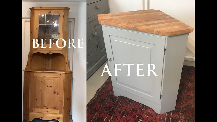 Designer & Upcycler Arlo Knox shows how to Upcycle an old corner cabinet!!!