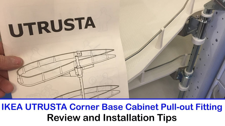 The IKEA UTRUSTA Corner Base Cabinet Pull-out Fitting is easy to install and allows you to bring hard to reach items close to hands such as pots and pans, ...