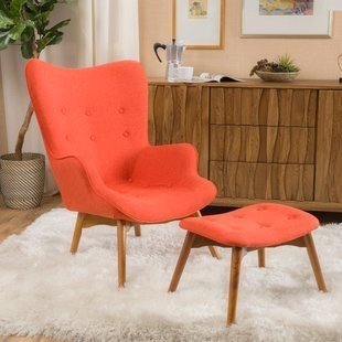 Big Space Modern Orange Chair