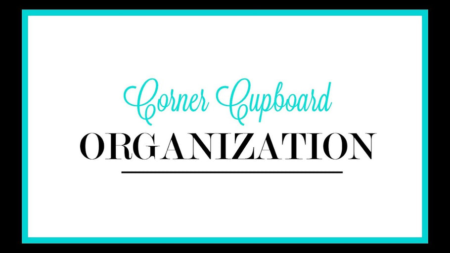 Corner cupboards can sometimes be a little tricky to organize