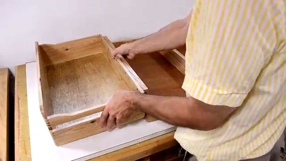 Sliding boxes to help organize a kitchen corner cabinet