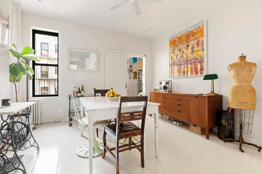 A Rambling Railroad Apartment Straightens Out