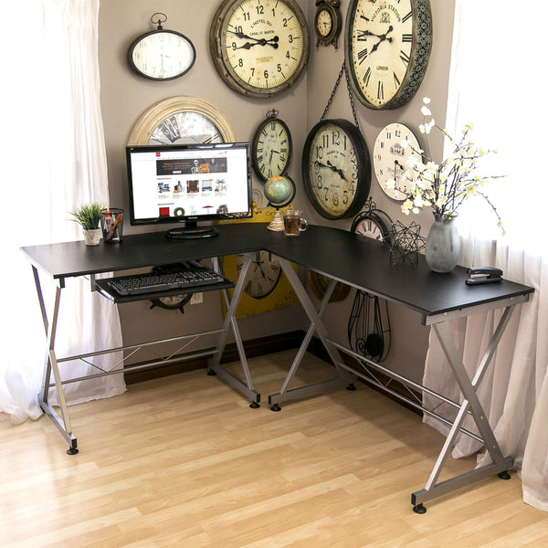 L-Shape Corner Computer Desk Only $88.88 + Free Shipping!