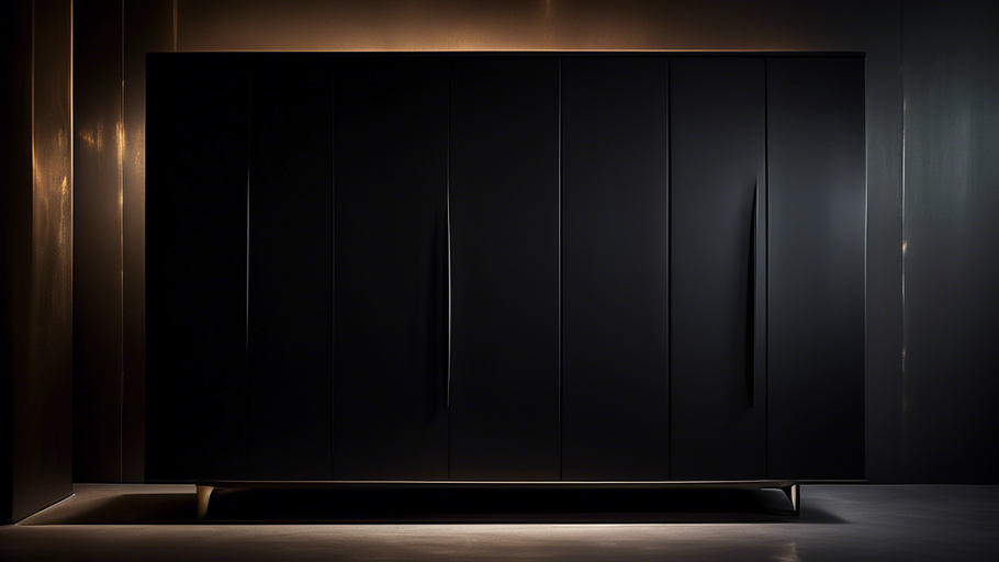 Tall Cabinetry in a Noir Hue