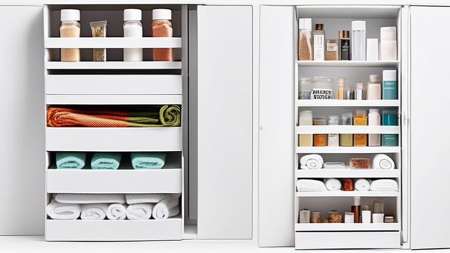 Space-Saving Storage: Narrow Sliding Cabinet Organizer