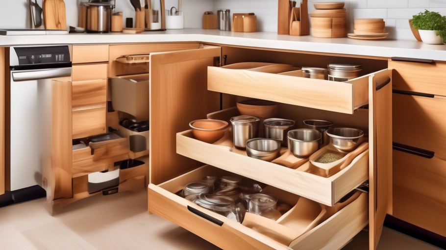 Pull-Out Storage: Convenient Kitchen Cabinet Organization