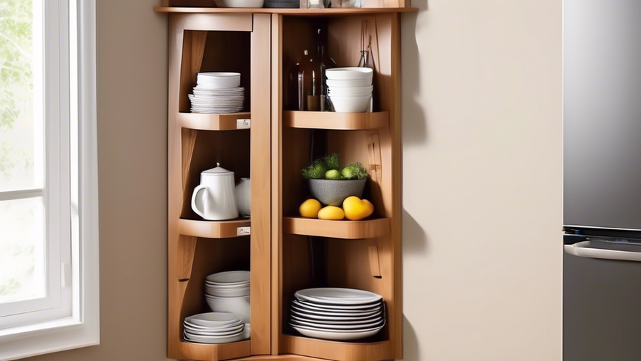 Corner Shelf Cabinet Kitchen Design Ideas