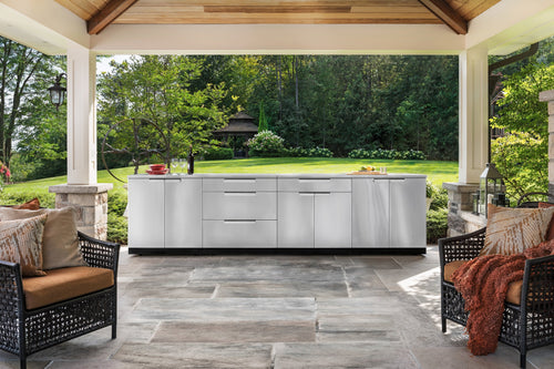 Outdoor Kitchen Stainless Steel 6 Piece Cabinet Set