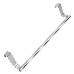 Save on kozanay towel bar with hooks for bathroom and kitchen brushed stainless steel towel hanger over cabinet door