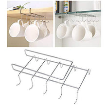 Load image into Gallery viewer, Online shopping wellobox coffee mug holder under cabinet cup hanger rack stainless steel hooks cup rack under shelf for bar kitchen storage fit for the cabinet