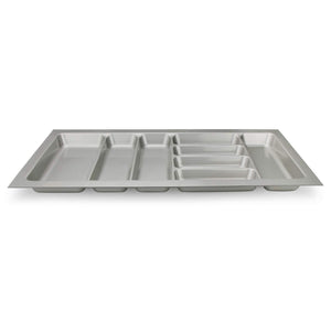 Best seller  8 compartments cutlery tray insert utensil drawer divider organiser 900mm width cabinet abs plastic gray adjustable