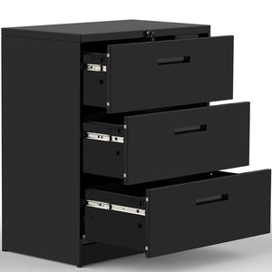 Order now 3 drawers white lateral file cabinet with lock lockable heavy duty filing cabinet steel construction blackcurve handle