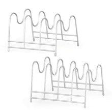 Load image into Gallery viewer, Discover nex 2 pack kitchen cabinet pan and pot lid organizer rack holder