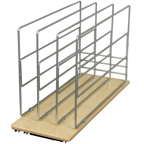 Kitchen knape vogt tdro fnw 9 in roll out tray divider cabinet organizer frosted nickel