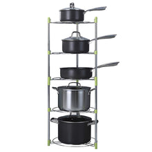 Load image into Gallery viewer, Online shopping uheng 5 tier adjustable kitchen cabinet pantry pan and pot lid organizer rack holder houseware cookware holders storage stainless steel dia 13 7 x h 38 5