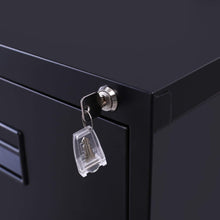 Load image into Gallery viewer, Select nice modernluxe metal lateral file cabinet steel vertical lockable filing cabinet 3 drawer with locks black 18w 24 4d 40 3h