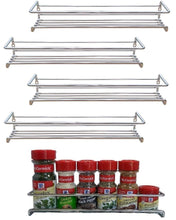 Load image into Gallery viewer, Buy premium presents 5 pack wall mount spice rack organizer for cabinet spice shelf seasoning organizer pantry door organizer spice storage 12 x 3 x 3 inches brand 1