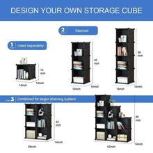 Load image into Gallery viewer, The best kousi cube organizer storage cubes organizers and storage storage cube cube storage shelves cubby shelving storage cabinet toy organizer cabinet black 25 cubes