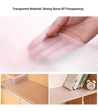 Load image into Gallery viewer, Order now bloss plastic shelf liners cabinet drawer liner non slip shelf liner non adhesive refrigerator mat cupboard pad no odor for kitchen home clear 17 7 59 inch
