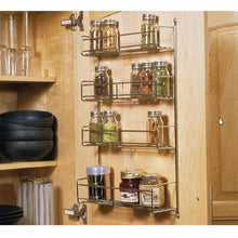Load image into Gallery viewer, Top knape vogt sr18 1 fn door mounted spice rack cabinet organizer 20 inch by 13 81 inch by 3 94 inch