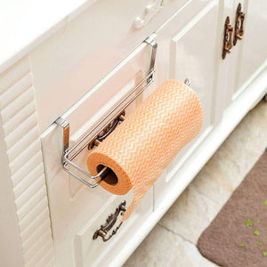 Products paper towel holder aiduy hanging paper towel holder under cabinet paper towel rack hanger over the door kitchen roll holder stainless steel