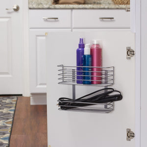 Top rated household essentials 1228 1 double basket door mount cabinet organizer mounts to solid cabinet doors or wall