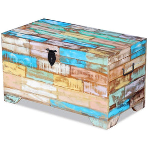 Amazon fesnight reclaimed wood storage chest lockable wooden storage box trunk cabinet with handles for bedroom closet home organizer collection furniture decor 28 7 x 15 4 x 16 1l x w x h
