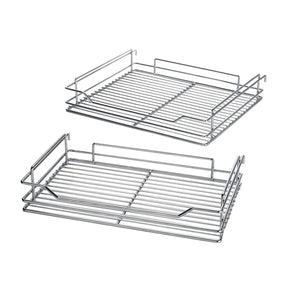 Shop here 34 6x21 3x8 3 in under cabinet pull out chrome 4 tier wire basket organizer cabinet dish rack shelves bowl utensils holder full pullout set gray bottom