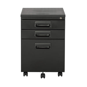 Heavy duty craft hobby essentials 62002 metal 3 vertical mobile filing cabinet 15 75 w x 22 d craft supply storage with locking drawers in black