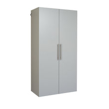 Load image into Gallery viewer, Top prepac gscw 0708 2k hang ups storage cabinet 36 large light gray