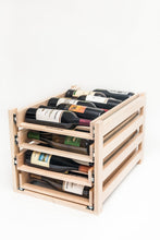 Load image into Gallery viewer, Best seller  wine logic wl maple24 in cabinet sliding tray wine rack 24 bottle solid maple wood unstained with clear satin lacquer finish