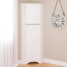 Load image into Gallery viewer, Best prepac wscc 0605 1 elite home corner storage cabinet tall 2 door white