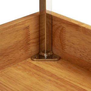 Amazon household essentials 24521 1 glidez bamboo 2 tier sliding cabinet organizer 14 5 wide wood