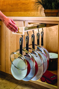 Select nice glideware pull out cabinet organizer for pots and pans