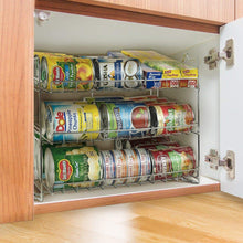 Load image into Gallery viewer, Purchase sorbus can organizer rack 3 tier stackable can tracker pantry cabinet organizer holds up to 36 cans great storage for canned foods drinks and more in kitchen cupboard pantry