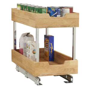 Top rated household essentials 24221 1 glidez 2 tier sliding cabinet organizer 11 5 wide wood