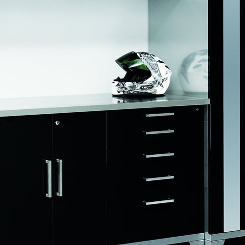 Budget newage products performance plus series stainless steel work top cabinet 84 by 1 25 by 24