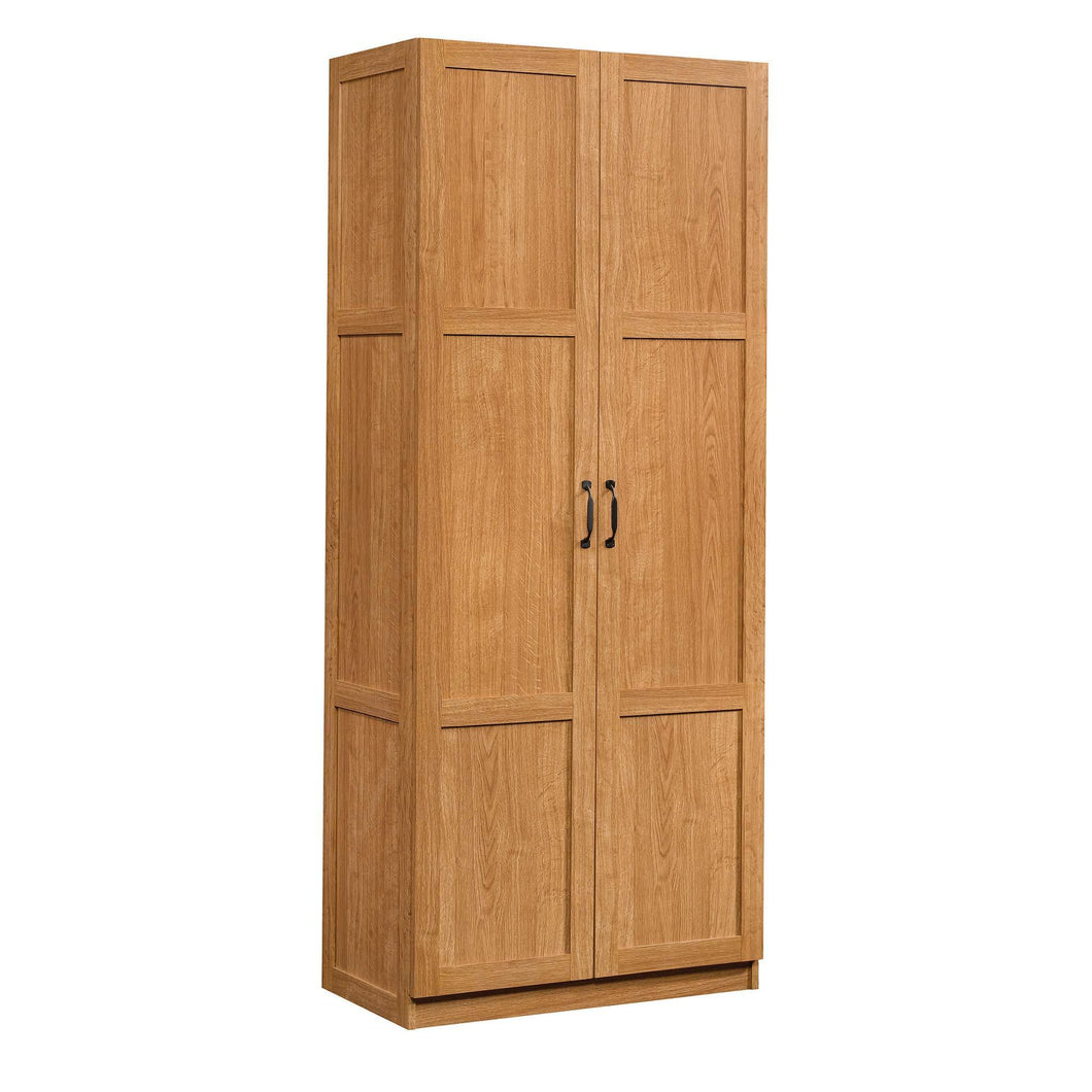 Discover the sauder 419188 storage cabinet l 29 61 x w 16 10 x h 71 10 highland oak finish