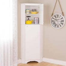 Load image into Gallery viewer, Amazon prepac wscc 0605 1 elite home corner storage cabinet tall 2 door white