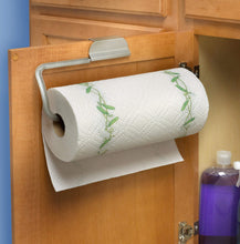Load image into Gallery viewer, Kitchen spectrum diversified ashley paper towel holder over the cabinet door satin nickel