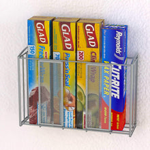 Load image into Gallery viewer, Best simple houseware shw over cabinet door organizer mesh silver