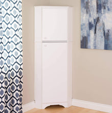 Load image into Gallery viewer, Amazon best prepac wscc 0605 1 elite home corner storage cabinet tall 2 door white