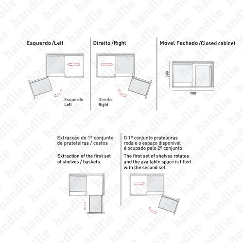 EC.8212 / EC.8213 - Corner cabinet with damper